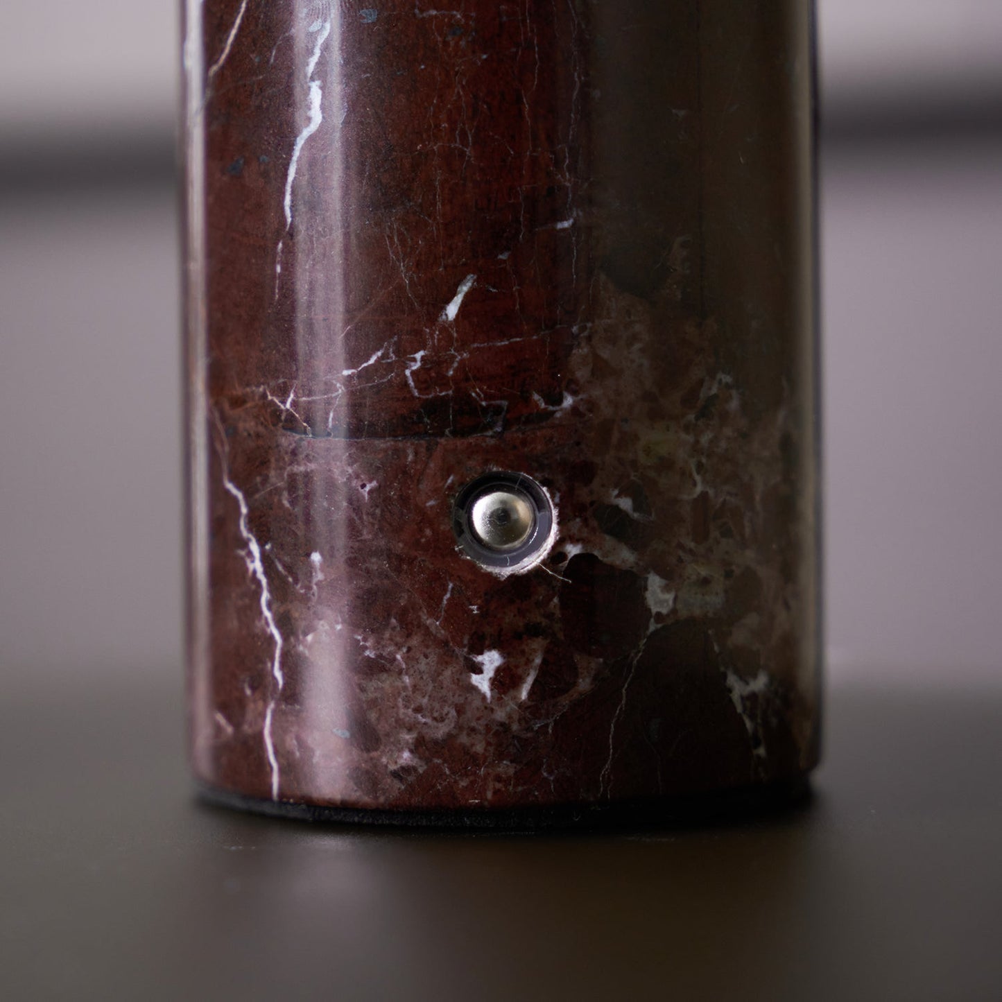 Marmeren Tafellamp met Oplaadbare Batterij – Opaline Glazen Bol & Espresso Marmeren Voet – Touch Dimbaar