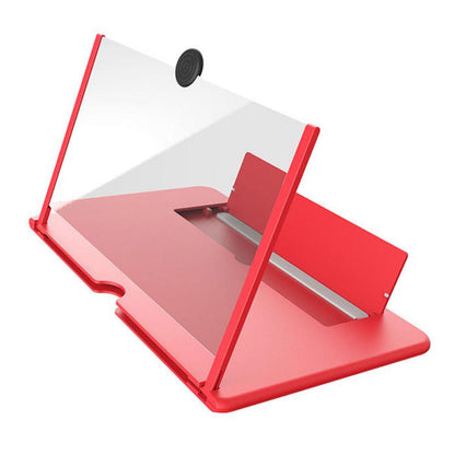 Telefoon Schermvergroter Opvouwbaar HD 3D Lens Standaard Handsfree Universeel Zwart Rood Wit