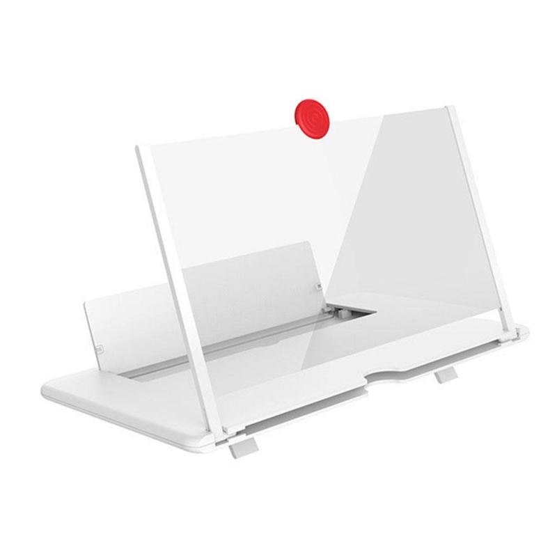 Telefoon Schermvergroter Opvouwbaar HD 3D Lens Standaard Handsfree Universeel Zwart Rood Wit
