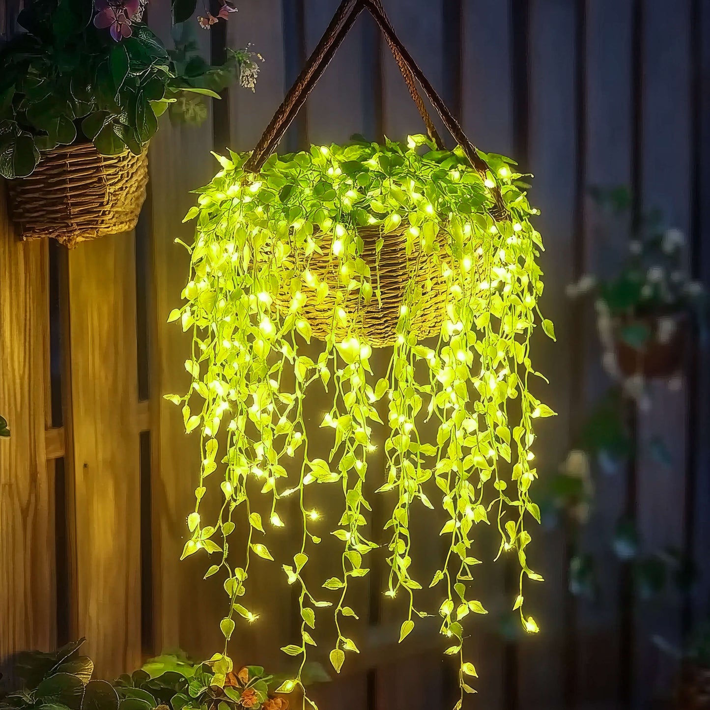 LED-Slinger Kunstplant met Verlichting 3 Meter Warmwit voor Binnen