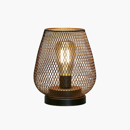 Draadloze LED Lantaarn Mat Zwart Vintage Stijl Batterij Aangedreven Sfeerverlichting Binnen en Buiten Dimbaar