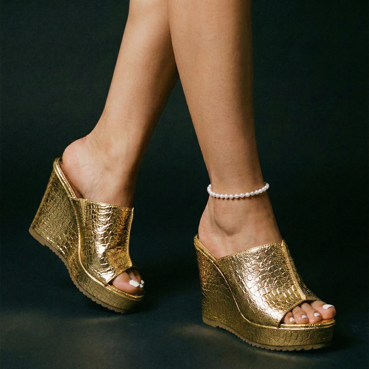 LuxeShine | Elegante Sleehak Sandalen voor Dames 5