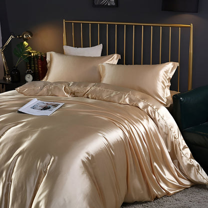 Beddengoedset Zijde 70% Mulberry 180gsm Paars Dekbedovertrek Hoeslaken Kussenslopen Luxe Slaapkamer Satijn Look