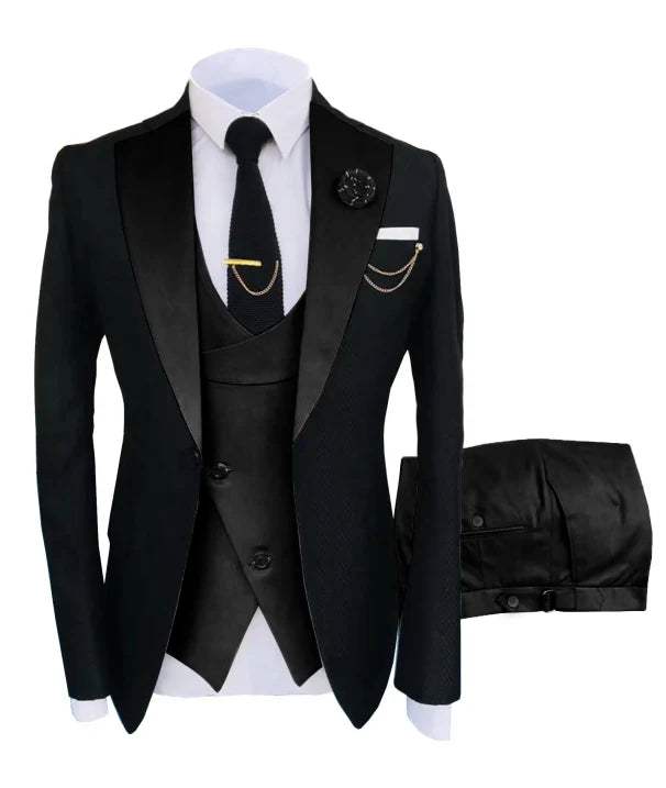 Heren Trouwkostuum 3-Delig Elegant Formaliteit - StudioMarella