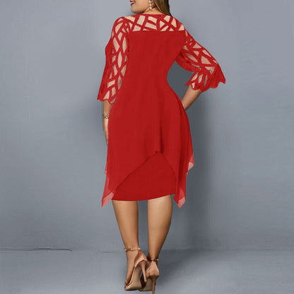 Luxe Livia | Dames Jurk – Elegant, Comfortabel & Plus Size Midi-jurk 8