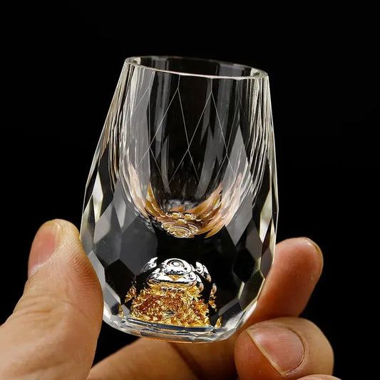 Shotglaasjes Kristal Diamantgeslepen Set 6 Stuks 10ml Borrelglas Likeurglas Cadeau Feest Tafel Decoratie