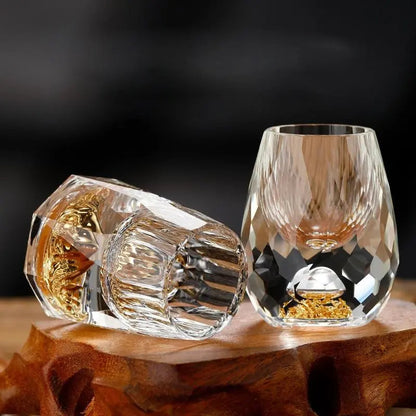 Shotglaasjes Kristal Diamantgeslepen Set 6 Stuks 10ml Borrelglas Likeurglas Cadeau Feest Tafel Decoratie