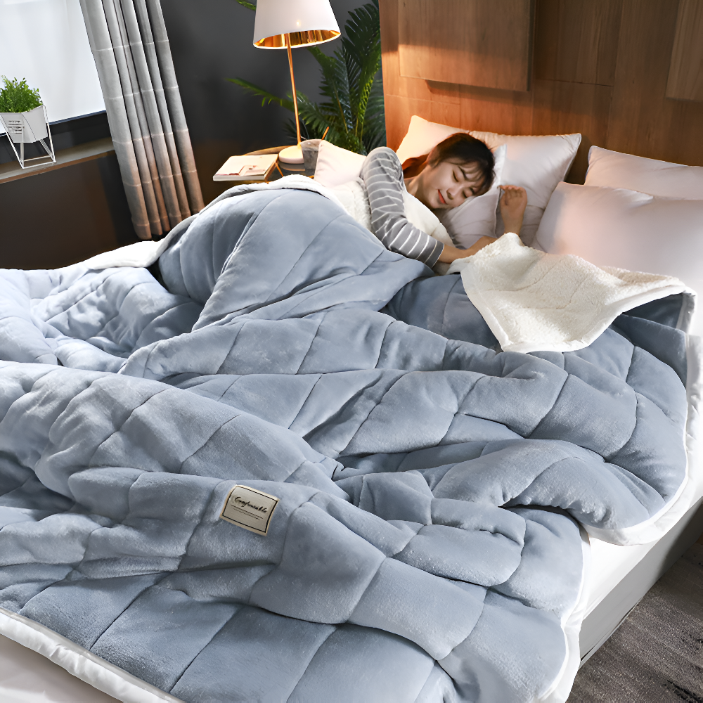 Sherpa Fleecedeken Superzacht Warm Plaid Fleece Meerdere Maten Flockpatroon