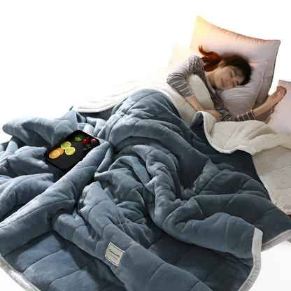 Sherpa Fleecedeken Superzacht Warm Plaid Fleece Meerdere Maten Flockpatroon