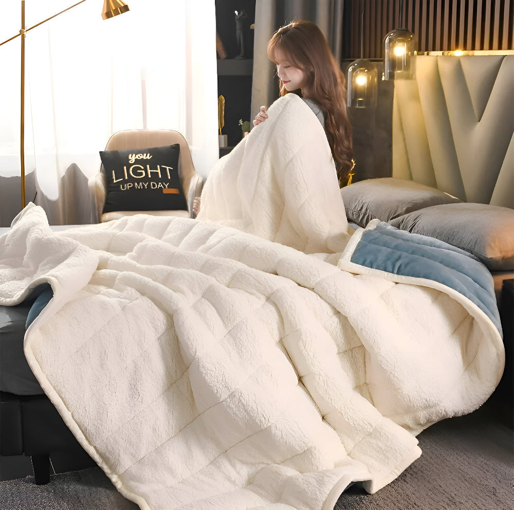 Sherpa Fleecedeken Superzacht Warm Plaid Fleece Meerdere Maten Flockpatroon