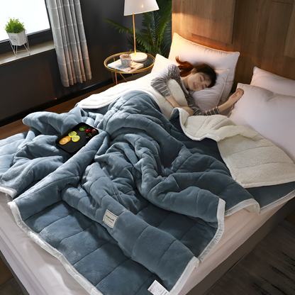 Sherpa Fleecedeken Superzacht Warm Plaid Fleece Meerdere Maten Flockpatroon