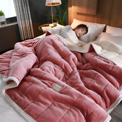 Sherpa Fleecedeken Superzacht Warm Plaid Fleece Meerdere Maten Flockpatroon