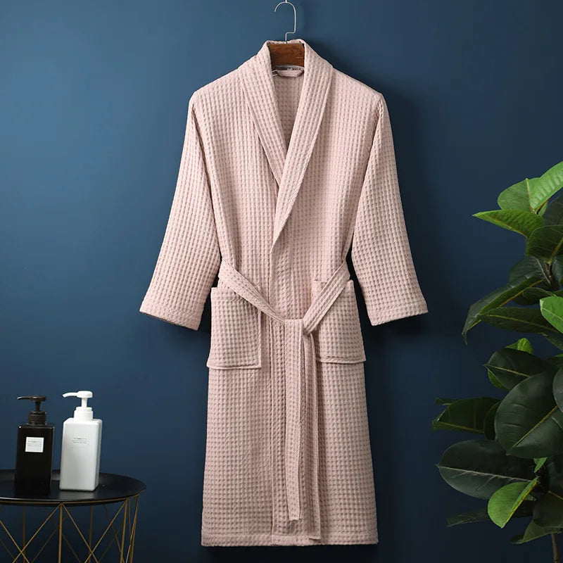 Katoenen Badjas voor Dames en Heren – Zacht, Absorberend en Comfortabel – Tijdloze Stijl