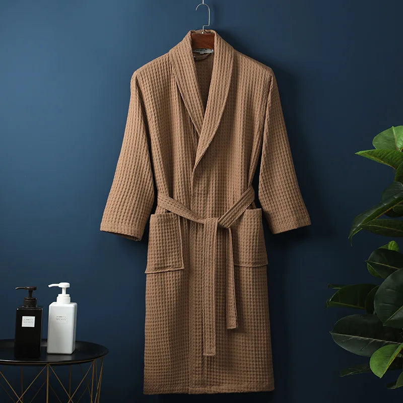 Katoenen Badjas voor Dames en Heren – Zacht, Absorberend en Comfortabel – Tijdloze Stijl