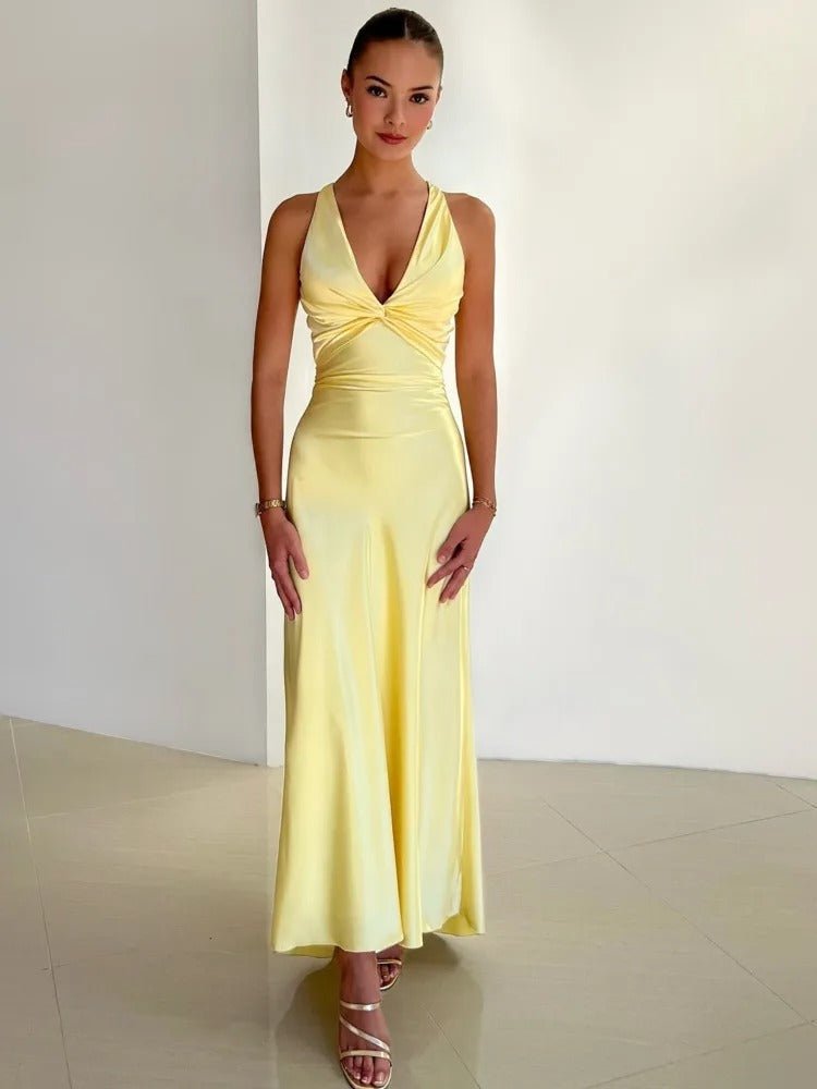 Maxi Jurk V-Hals Zomerjurk voor Vrouw - StudioMarella