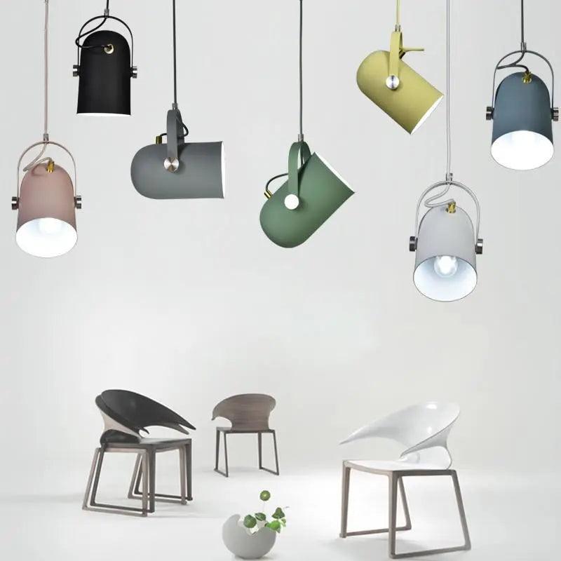 Moderne Hanglamp met Verstelbare Kabel voor Slaapkamer – Scandinavisch Design met Kleuraccenten