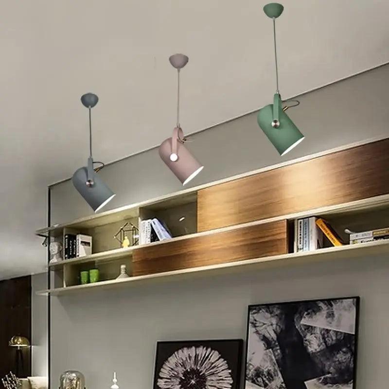 Moderne Hanglamp met Verstelbare Kabel voor Slaapkamer – Scandinavisch Design met Kleuraccenten