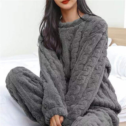 Zachte Fleece Pyjama Warm voor Vrouwen