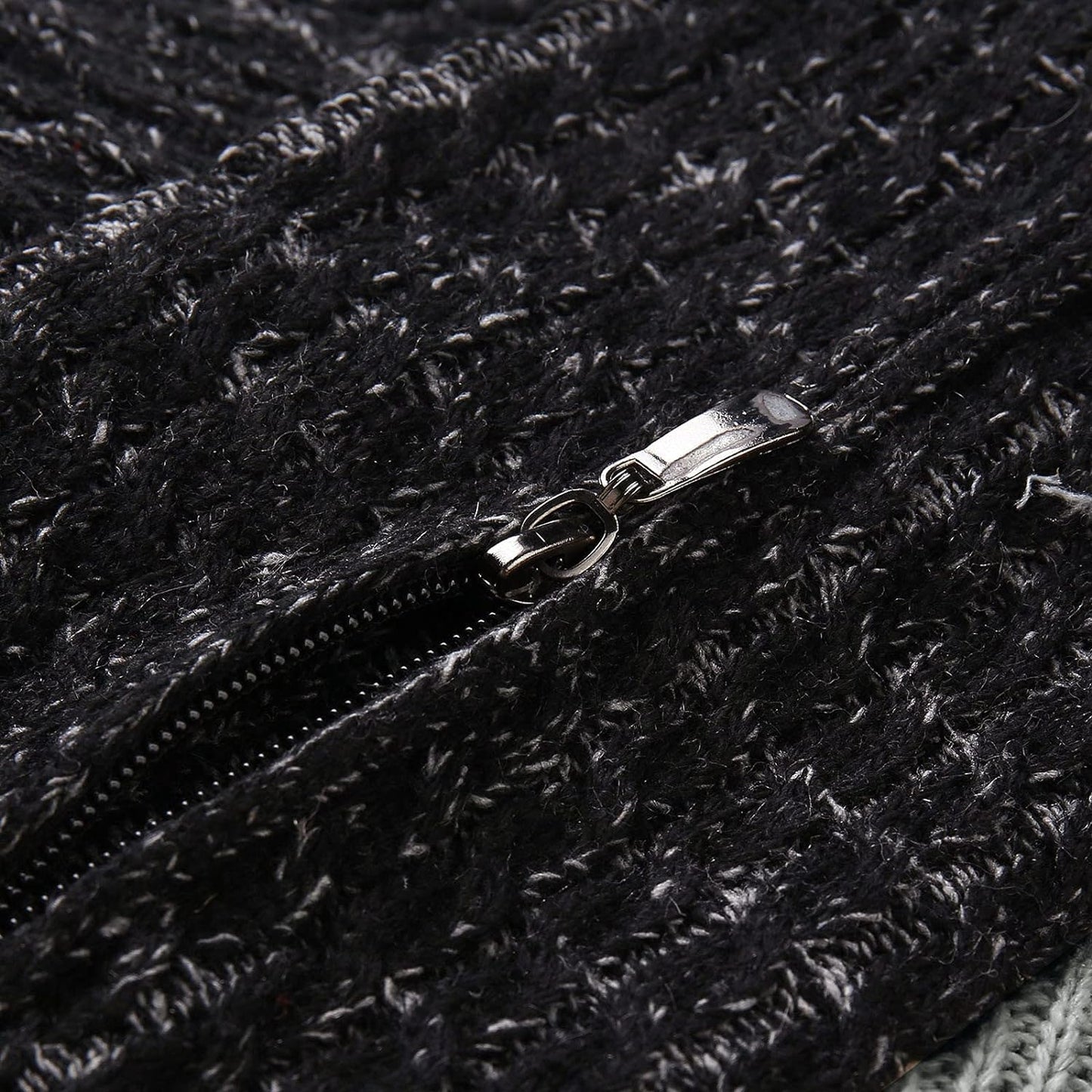 Wollen Trui Hoge Kraag Vintage Look Casual Mannen Trui
