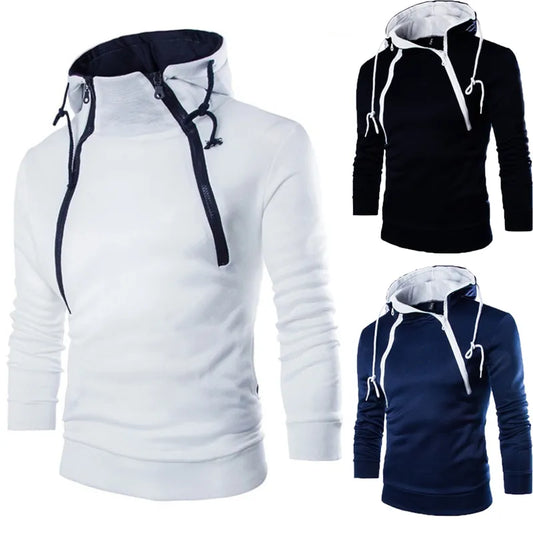 Zachte Sweatshirt Hoodie met Hoge Hals Comfortabel - StudioMarella