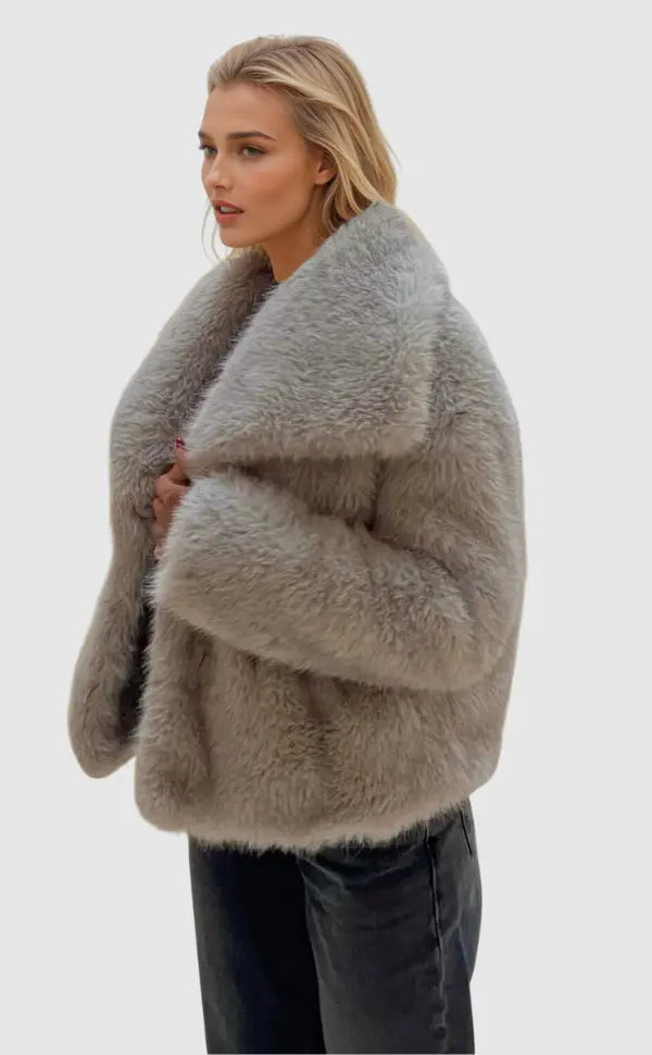 Dames Jas Kunstbont Warm Luxe Stijl - StudioMarella