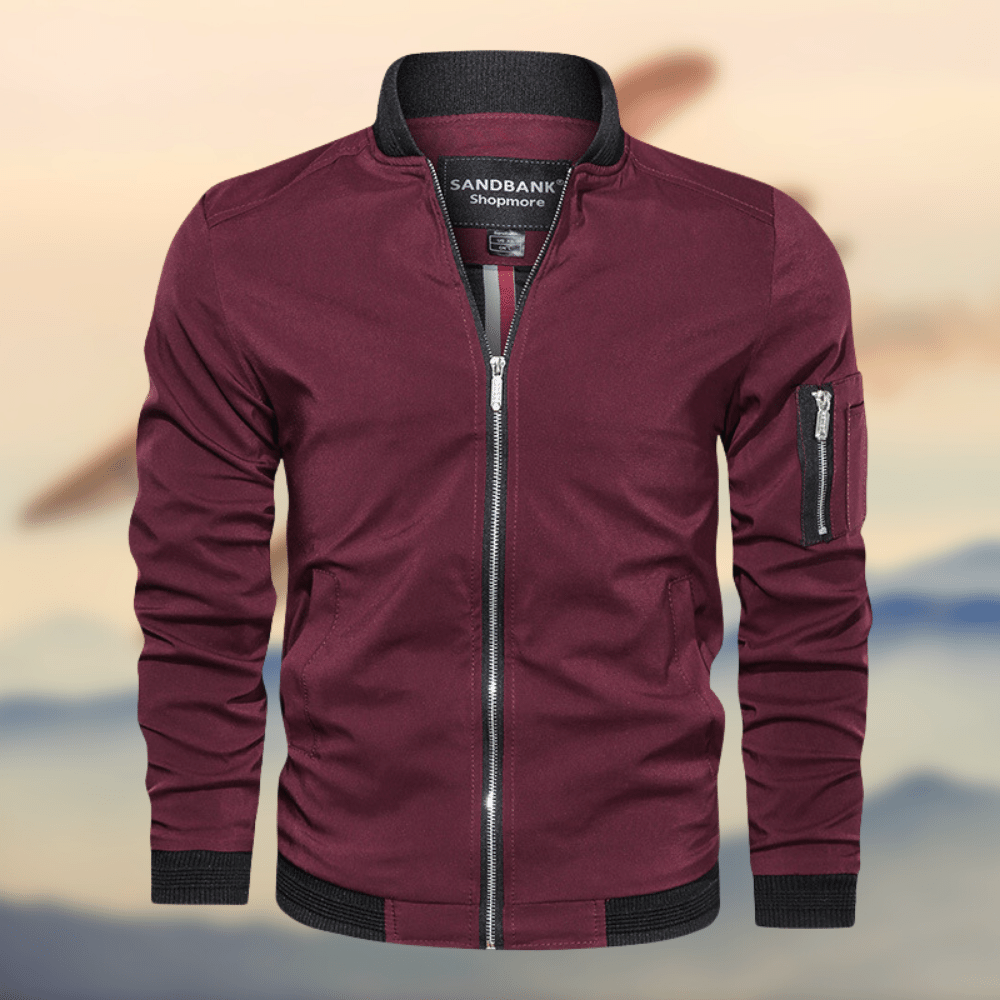 Heren Bomberjack Sportief Trendy Leren