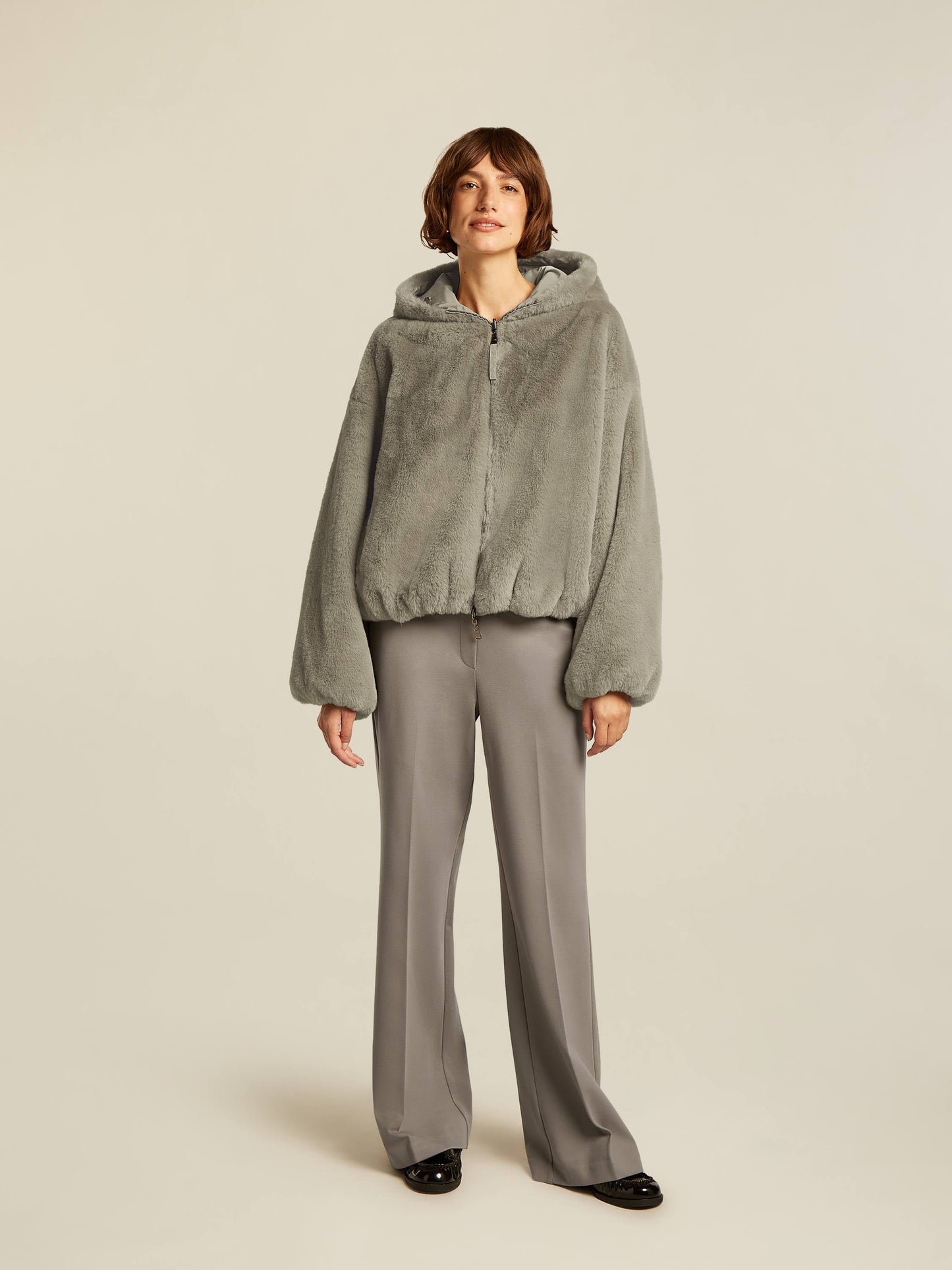 Vrouwen Faux Fur Jas Oversized Capuchon Zacht - StudioMarella
