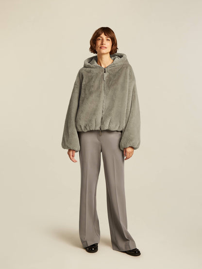 Vrouwen Faux Fur Jas Oversized Capuchon Zacht - StudioMarella