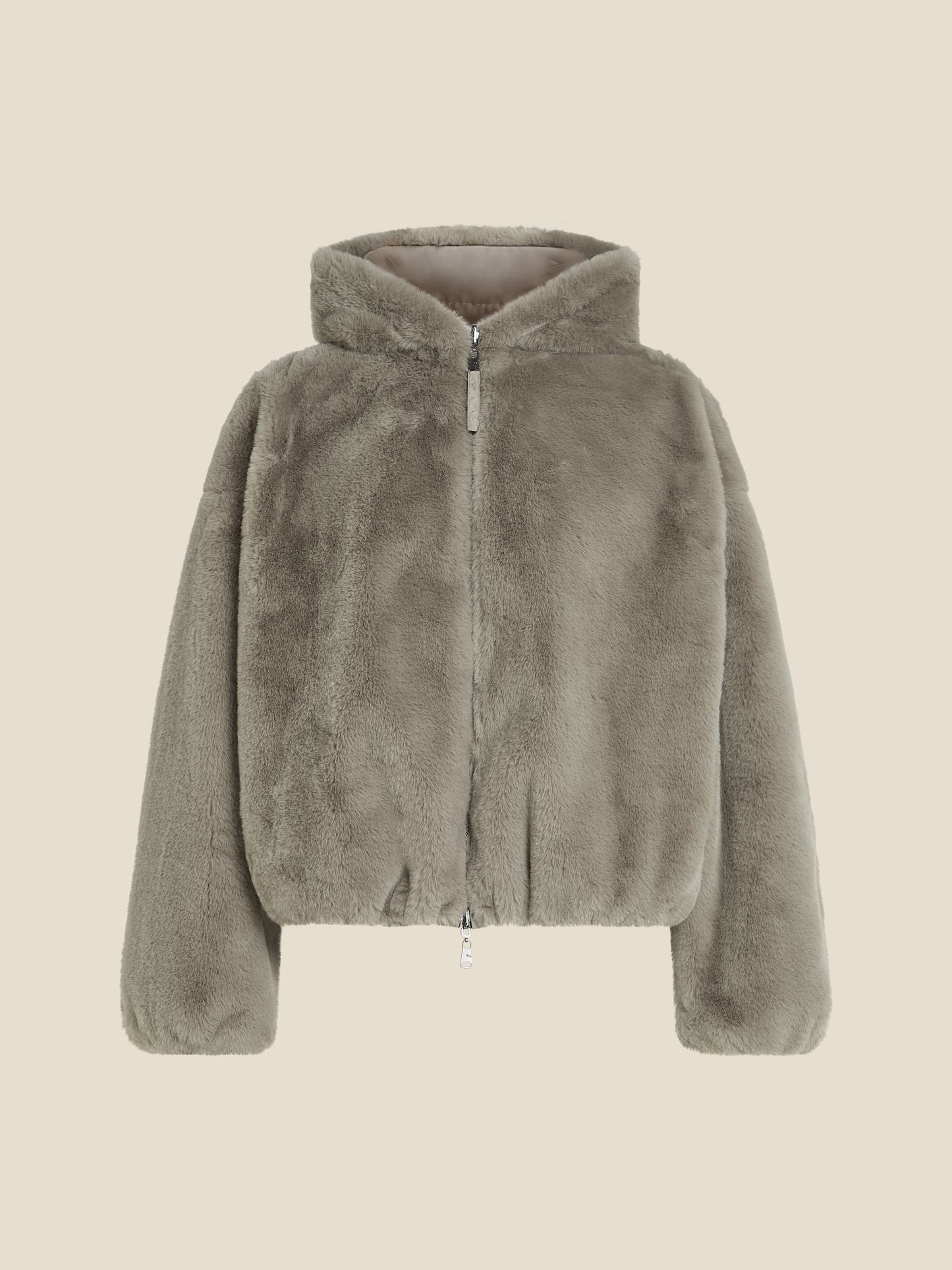 Vrouwen Faux Fur Jas Oversized Capuchon Zacht
