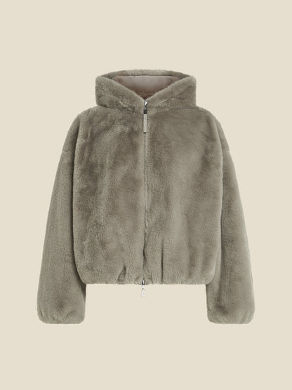 Vrouwen Faux Fur Jas Oversized Capuchon Zacht