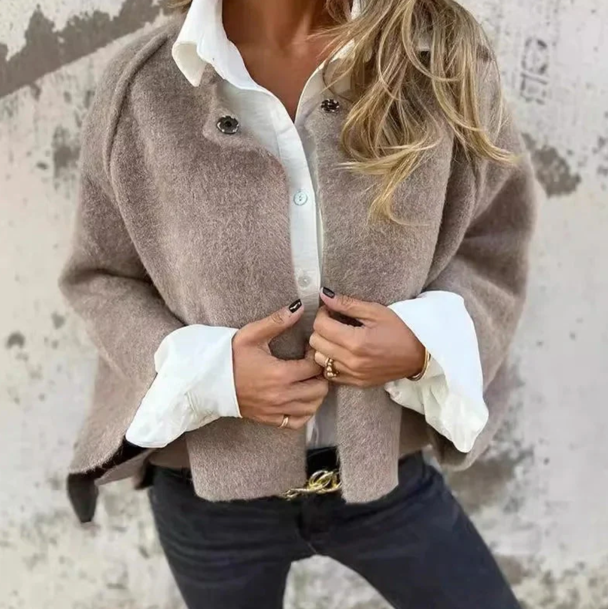Damesjas Stijlvol met Zacht Fleece Lining - StudioMarella