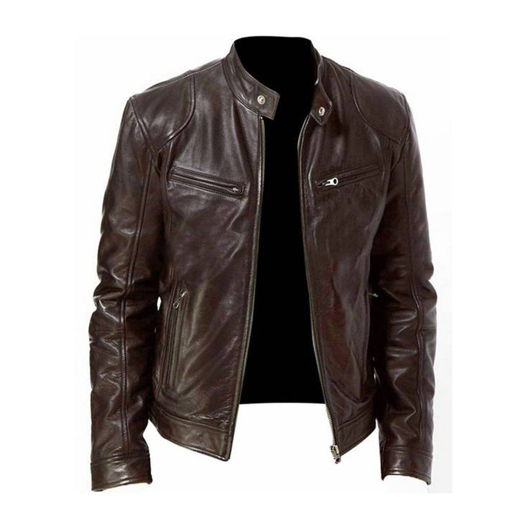 Leren Jas Heren Klassiek Stijl
