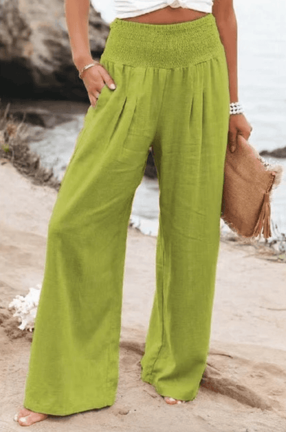 Vrouwen Palazzo Broek High Waist Comfortabel Elegante Stijl