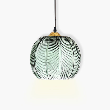Hanglamp Glas Retro Ribbel Design E27 Plafondlamp Woonkamer
