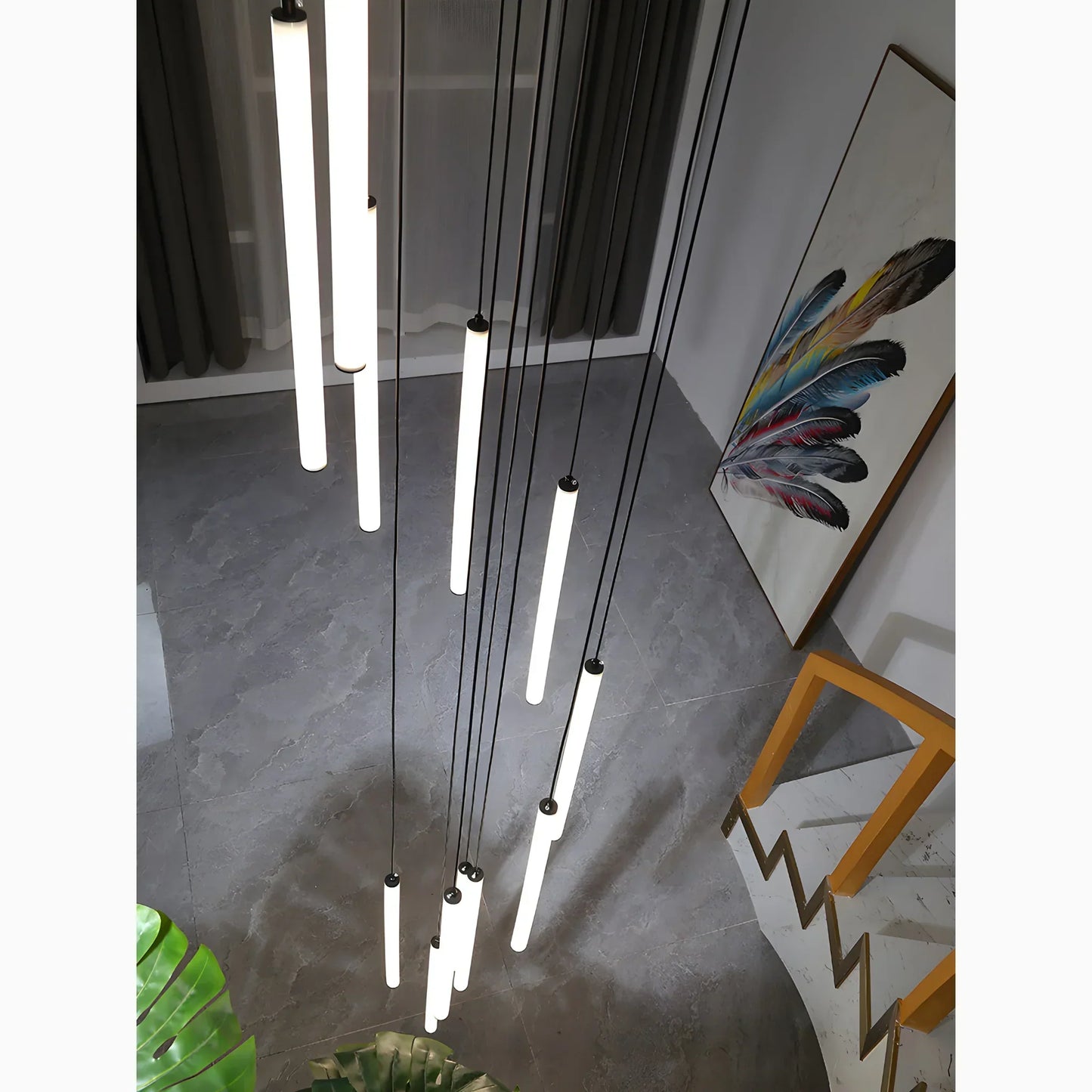 Trap Hanglamp Hoog Plafond Spiraal LED Meerdere Lichts Modern