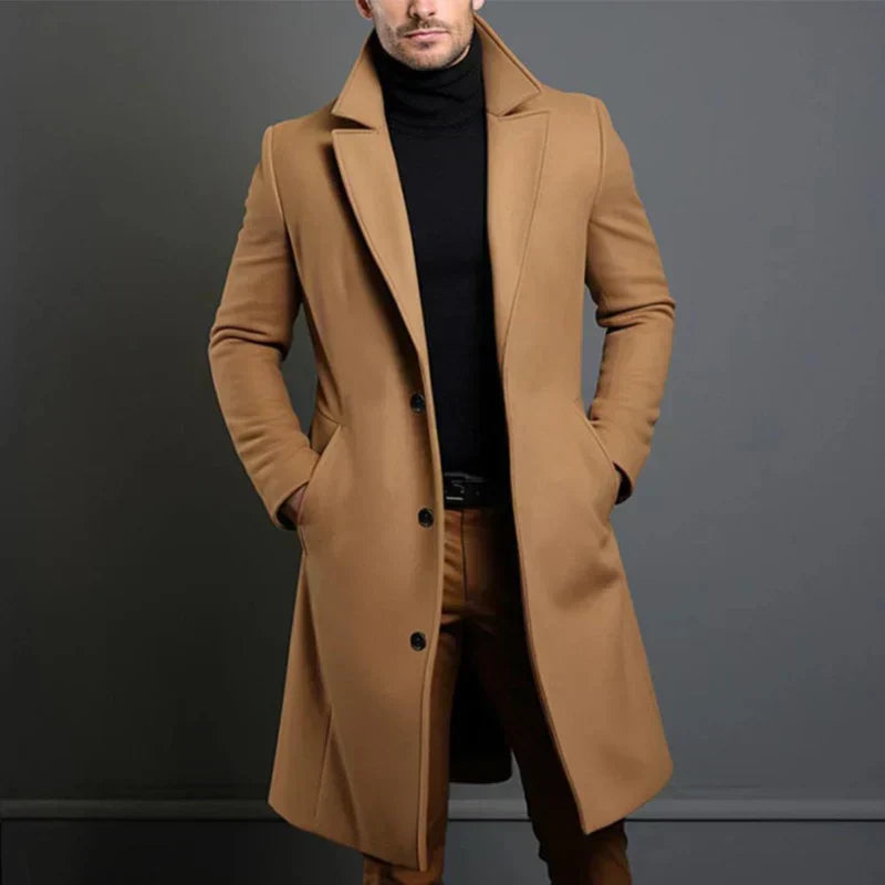 Heren Winterjas Lange Warme Waterproof Donzen Jas