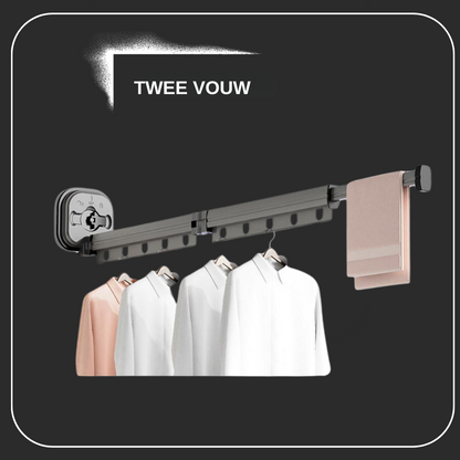 Inklapbaar Wasrek voor Aan de Muur of Deur - Ruimtebesparend Opvouwbaar Droogrek - Compact & Veelzijdig Design voor Kleine Ruimtes
