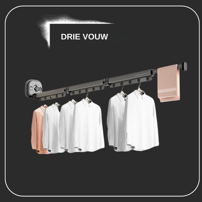 Inklapbaar Wasrek voor Aan de Muur of Deur - Ruimtebesparend Opvouwbaar Droogrek - Compact & Veelzijdig Design voor Kleine Ruimtes
