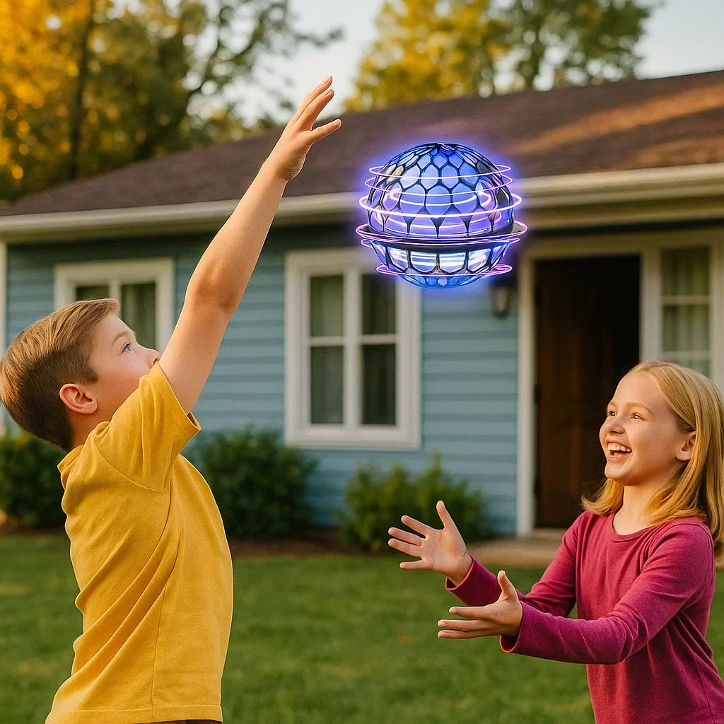 Zwevende Spelbal met LED-Verlichting – Vliegende Bal voor Binnen en Buiten
