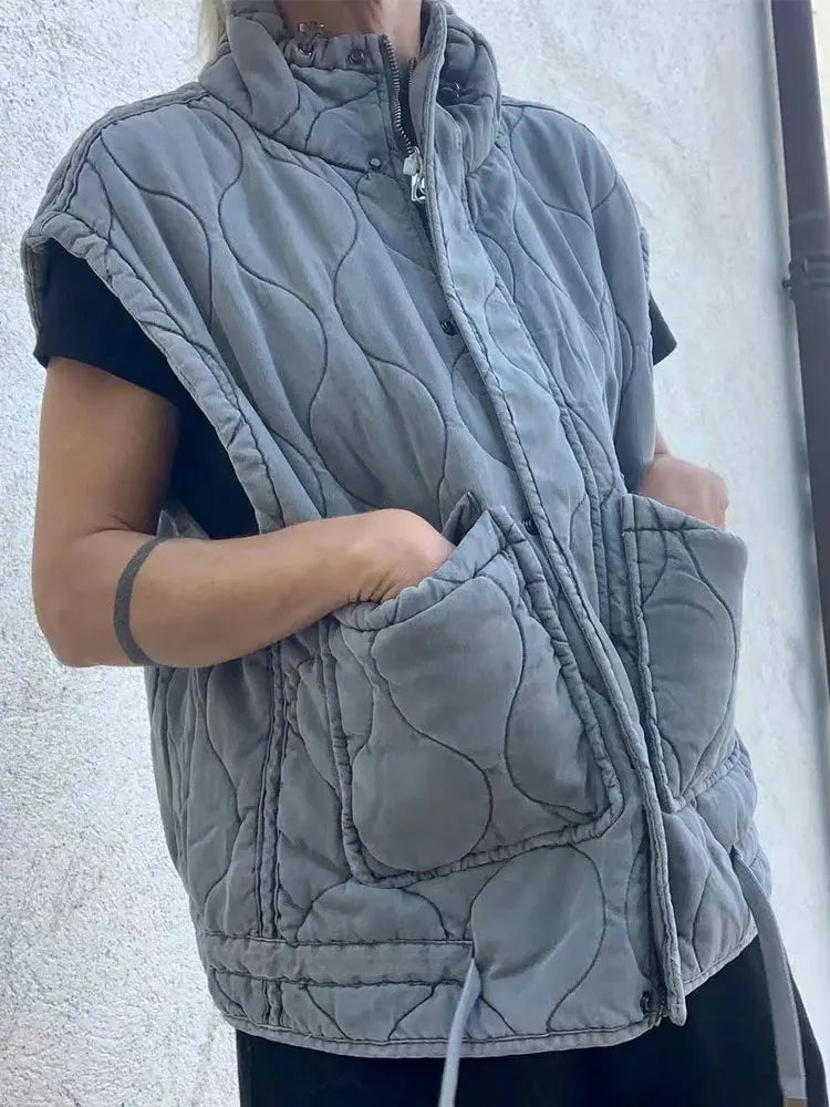 Donzen Bodywarmer Warm Gewatteerd Vintage Look