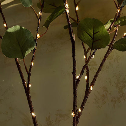Lichttak Olijftak LED Warm Wit 70cm 120 Lampjes Sfeerverlichting Decoratieve Tak Fairy Lights Woonkamer Slaapkamer Batterij Kerst Natuur