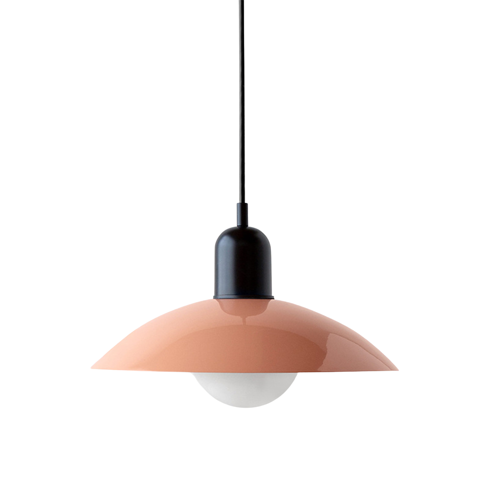 Macaron hanglamp Ø32 cm ijzer zwart wit eettafel verlichting Scandinavisch design keuken lamp modern minimalistisch