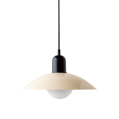 Macaron hanglamp Ø32 cm ijzer zwart wit eettafel verlichting Scandinavisch design keuken lamp modern minimalistisch