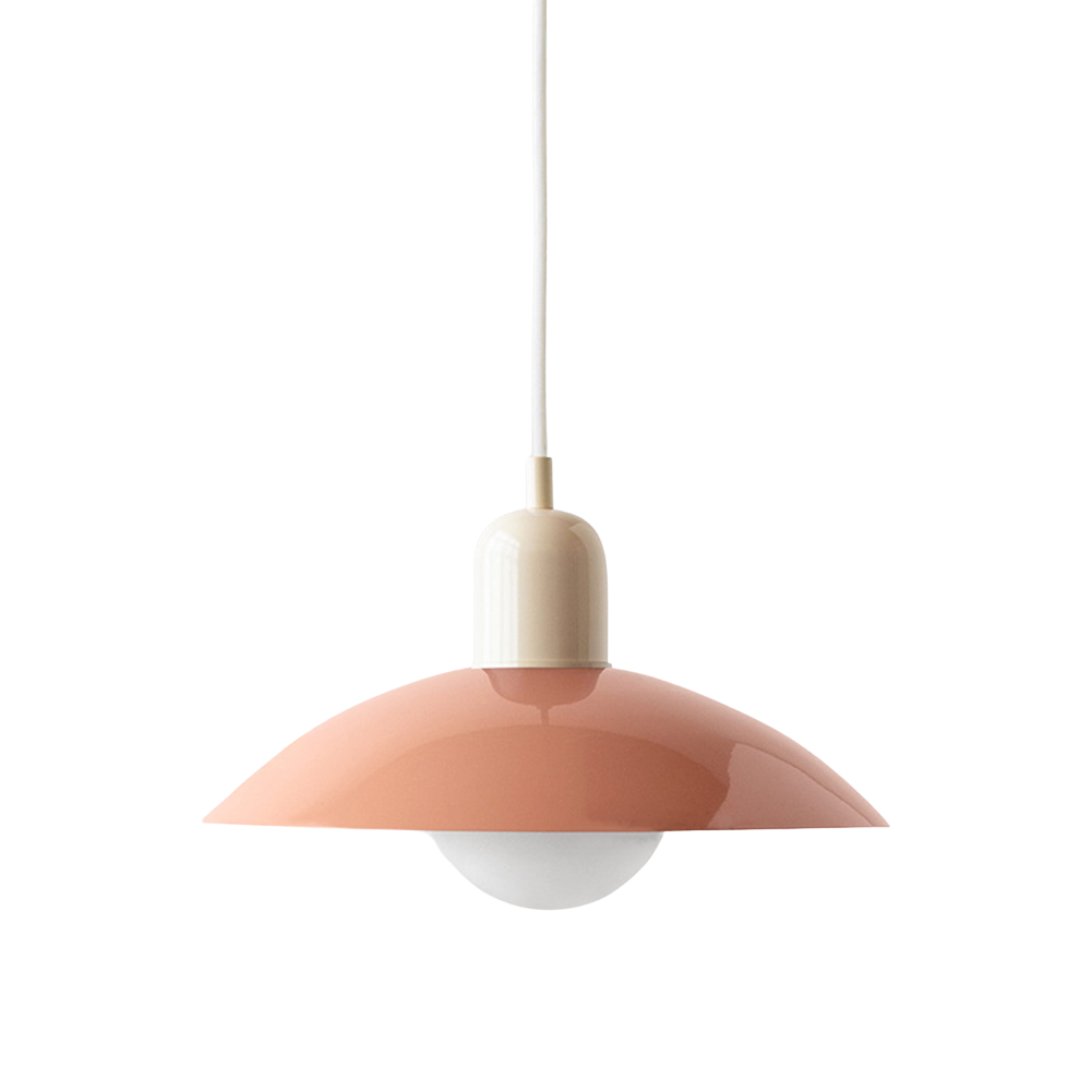 Macaron hanglamp Ø32 cm ijzer zwart wit eettafel verlichting Scandinavisch design keuken lamp modern minimalistisch