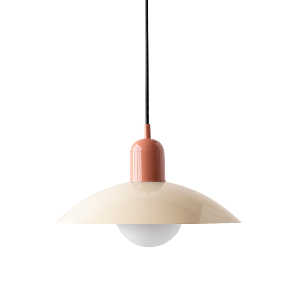Macaron hanglamp Ø32 cm ijzer zwart wit eettafel verlichting Scandinavisch design keuken lamp modern minimalistisch