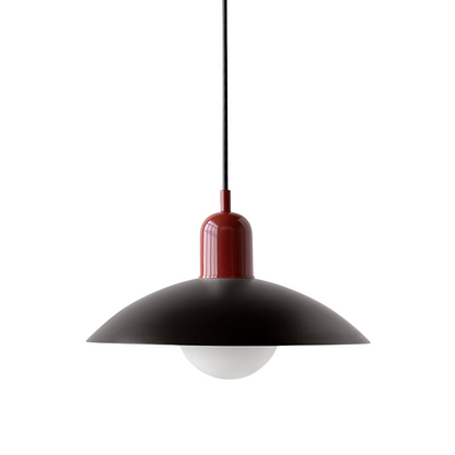 Macaron hanglamp Ø32 cm ijzer zwart wit eettafel verlichting Scandinavisch design keuken lamp modern minimalistisch
