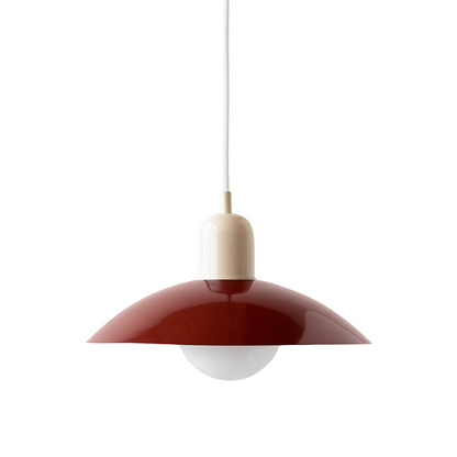 Macaron hanglamp Ø32 cm ijzer zwart wit eettafel verlichting Scandinavisch design keuken lamp modern minimalistisch