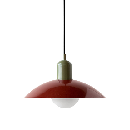 Macaron hanglamp Ø32 cm ijzer zwart wit eettafel verlichting Scandinavisch design keuken lamp modern minimalistisch