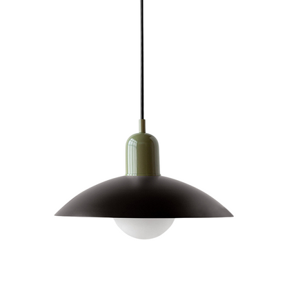 Macaron hanglamp Ø32 cm ijzer zwart wit eettafel verlichting Scandinavisch design keuken lamp modern minimalistisch