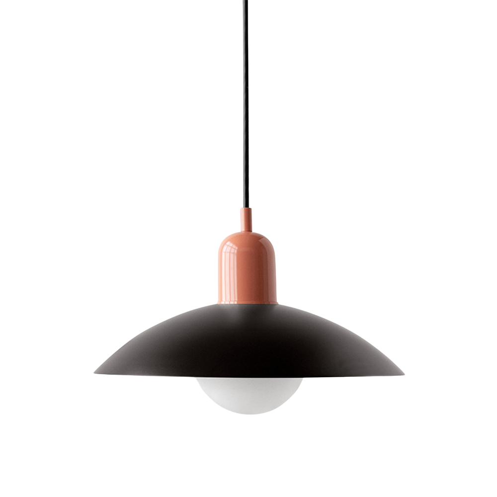 Macaron hanglamp Ø32 cm ijzer zwart wit eettafel verlichting Scandinavisch design keuken lamp modern minimalistisch